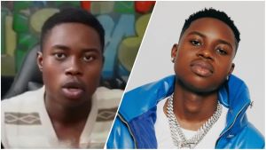 A split image featuring Nigerian TikTok streamer Peller speaking passionately during a live stream on the left, and a studio portrait of singer Berri Tiga wearing a blue leather jacket and silver chains on the right.